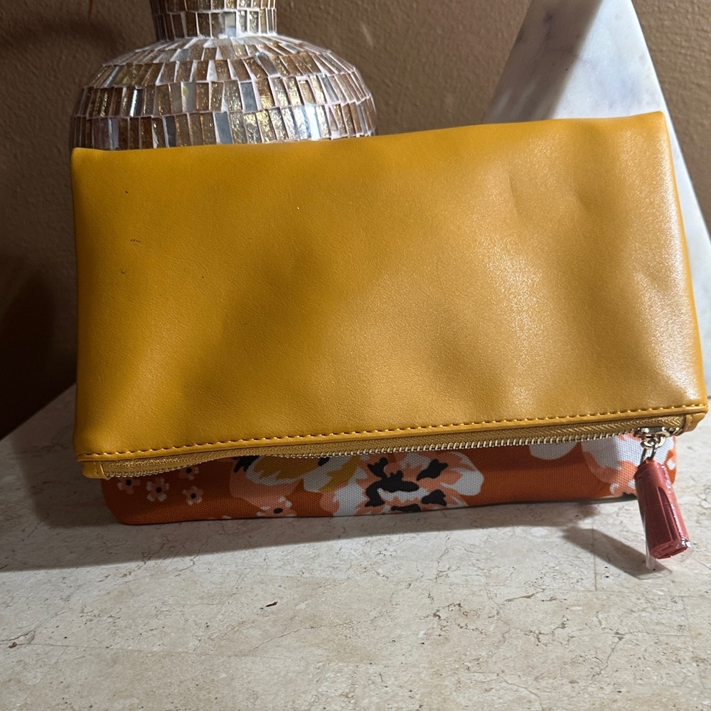 Rachel Pally Mustard and Floral Clutch